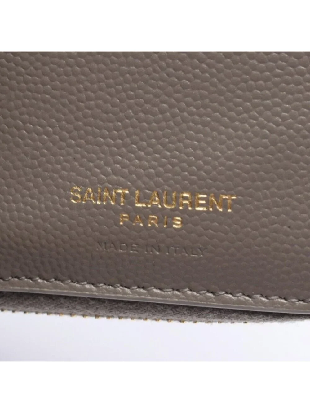 Saint Laurent Paris Bifold Wallet Monogram Gray Leather Cassandra - Picture 4 of 8